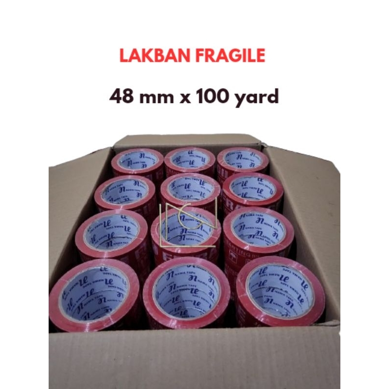 

LAKBAN FRAGILE 48mm x 100 yard 1DUS ( 72pcs )