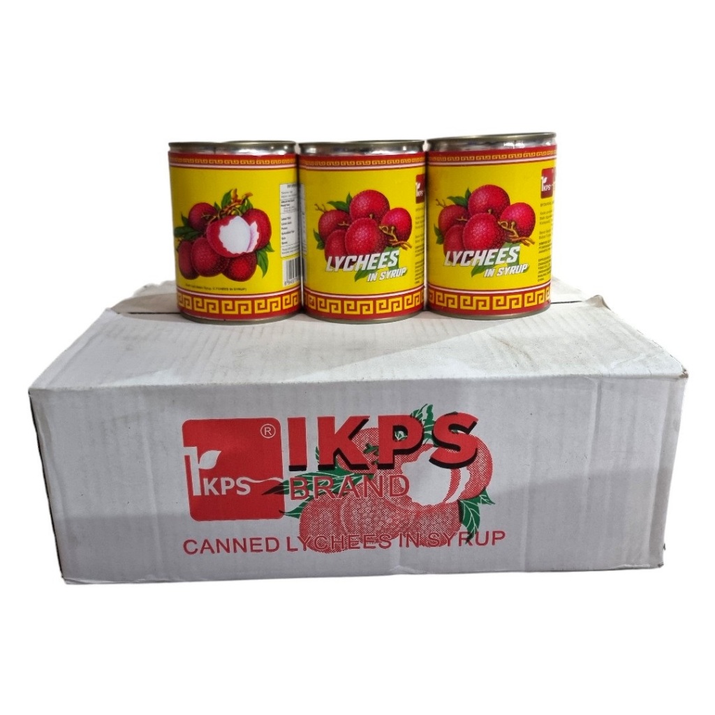 

SAPA IKPS Brand Buah Lychee Leci Lyche Kaleng 12 pcs (Dus)