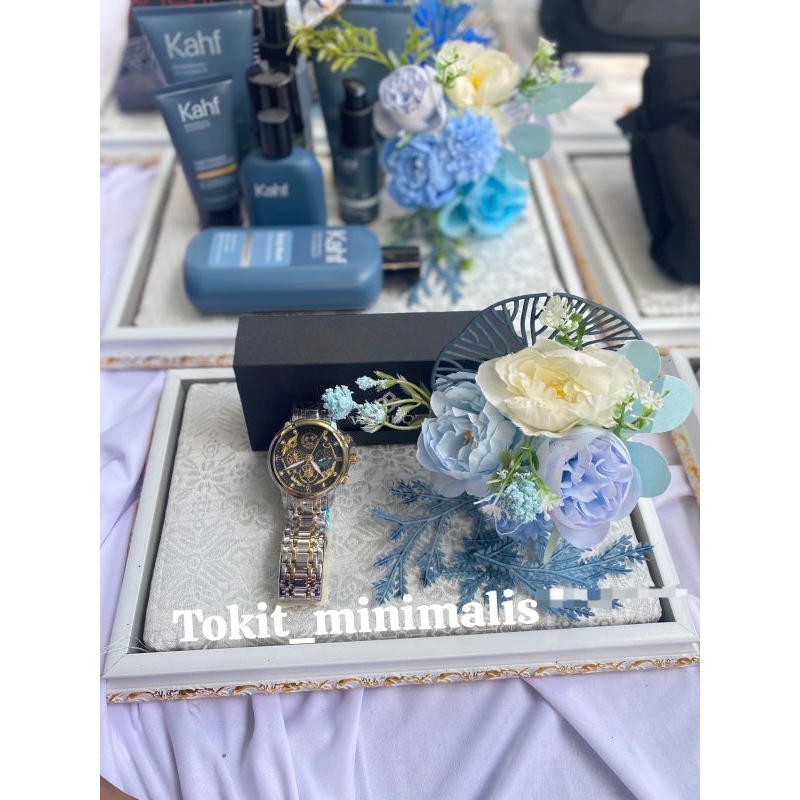

box hantaran 1 set isi 4 kotak frame fiber kotak hantaran lamaran kotak nampan seserahan