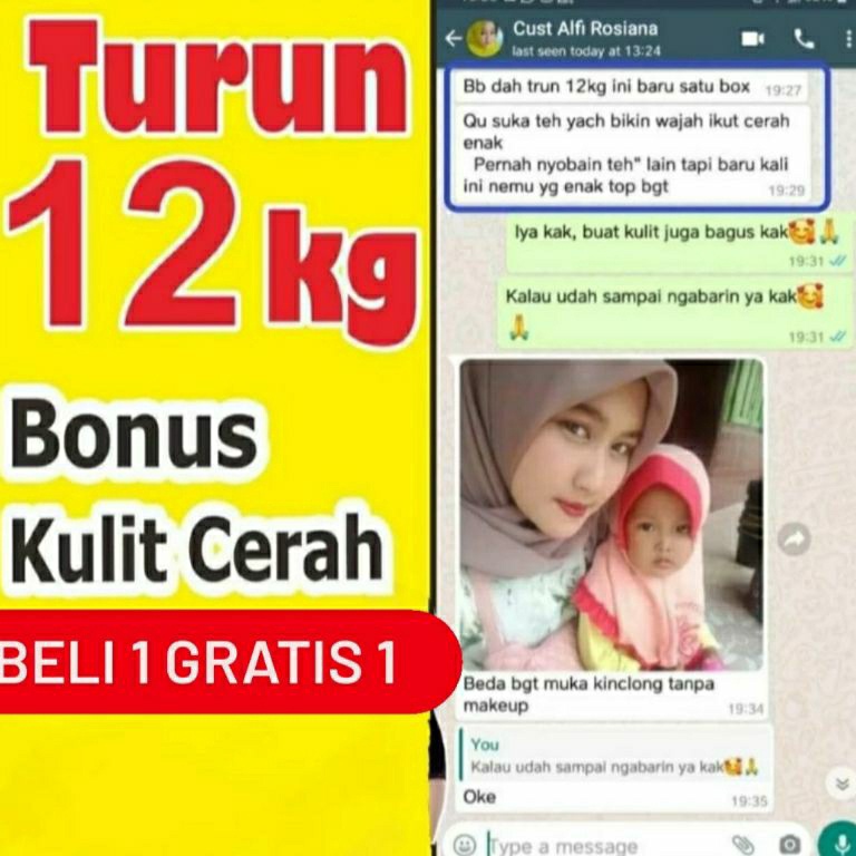 Paling Laris GARANSI TURUN smp 12 KG DIET AMPUH SLIMMING PENURUN BERAT BADAN BUNDAYES BUNDASLIM PELA