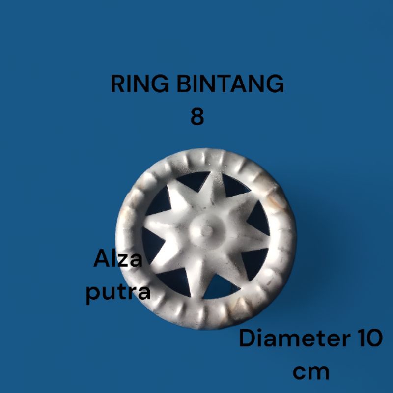 RING BINTANG 8 ORNAMEN PAGAR BESI