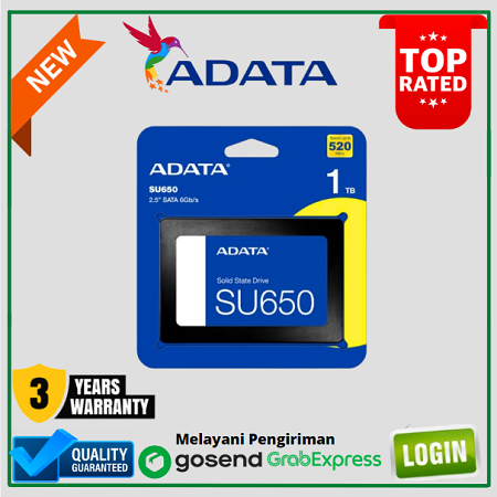 ADATA SU650 1TB SSD SATA III 2.5" / SSD 1TB SU650 SATA