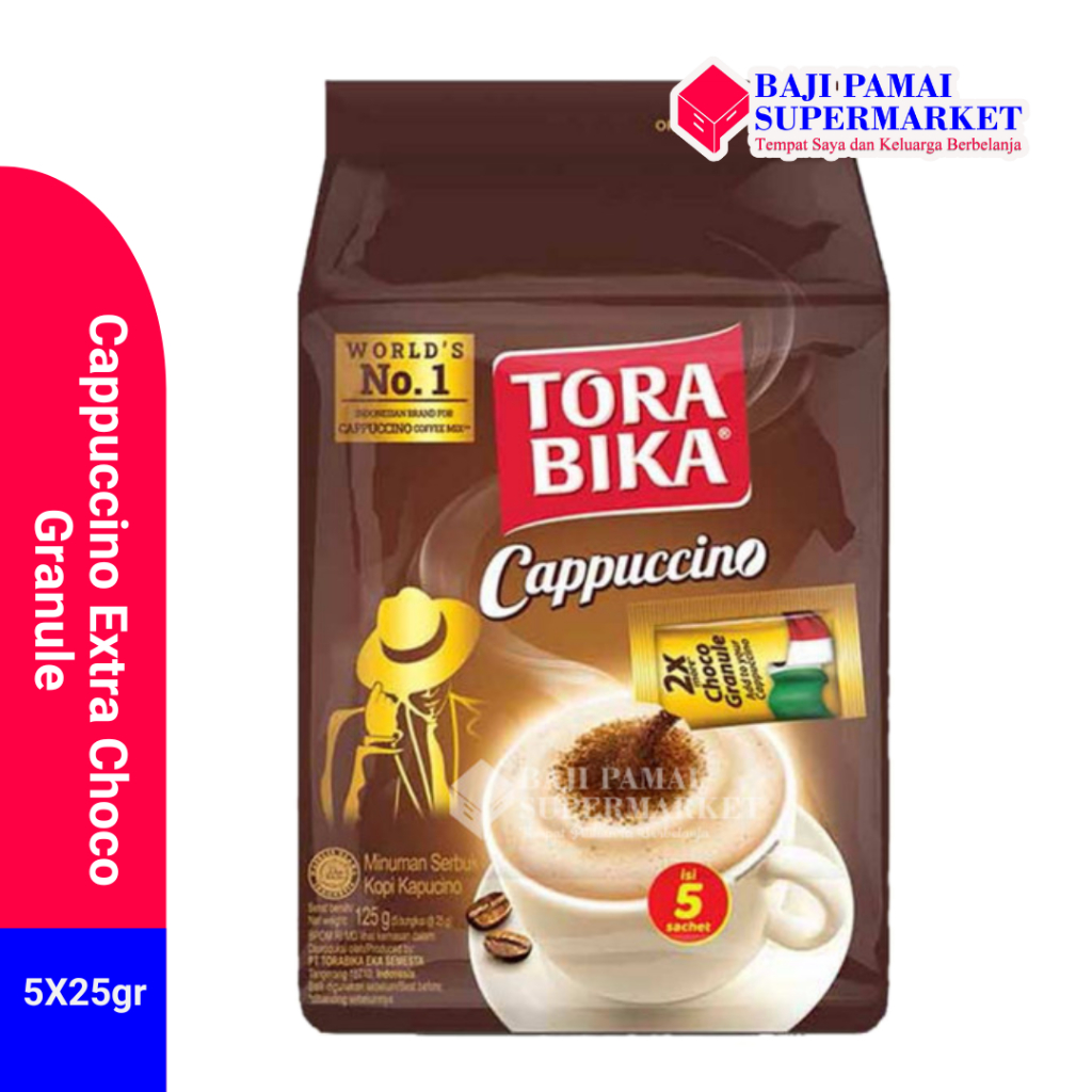 

Torabika Cappuccino Extra Choco Granule 5X25gr