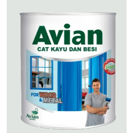 Cat Kayu & Besi Avian Brand Hitam Doff