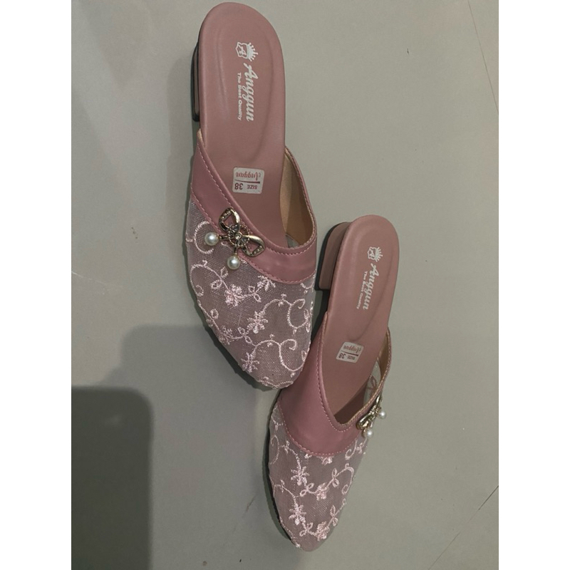 Sepatu selop bordir new