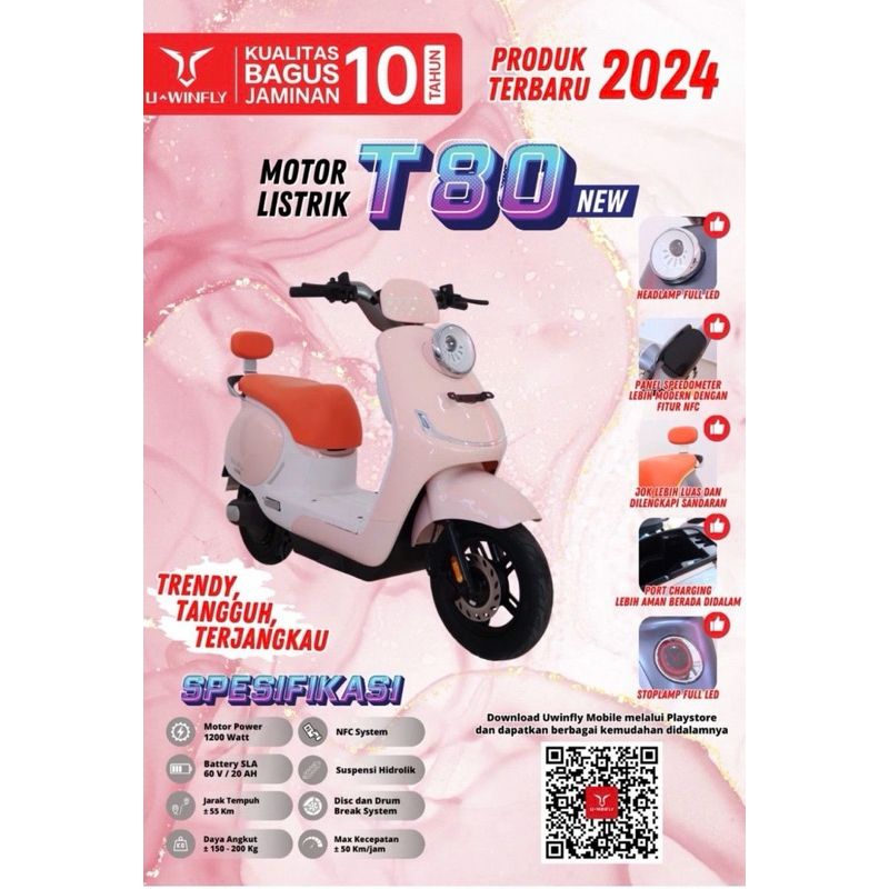 MOTOR LISTRIK UWINFLY T80