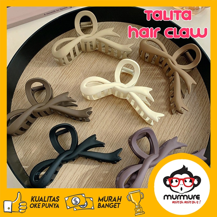 MURMURE.ID | TALITA KOREAN PREMIUM HAIR CLAW JEPIT RAMBUT JUMBO JEPITAN PREMIUM KOREA