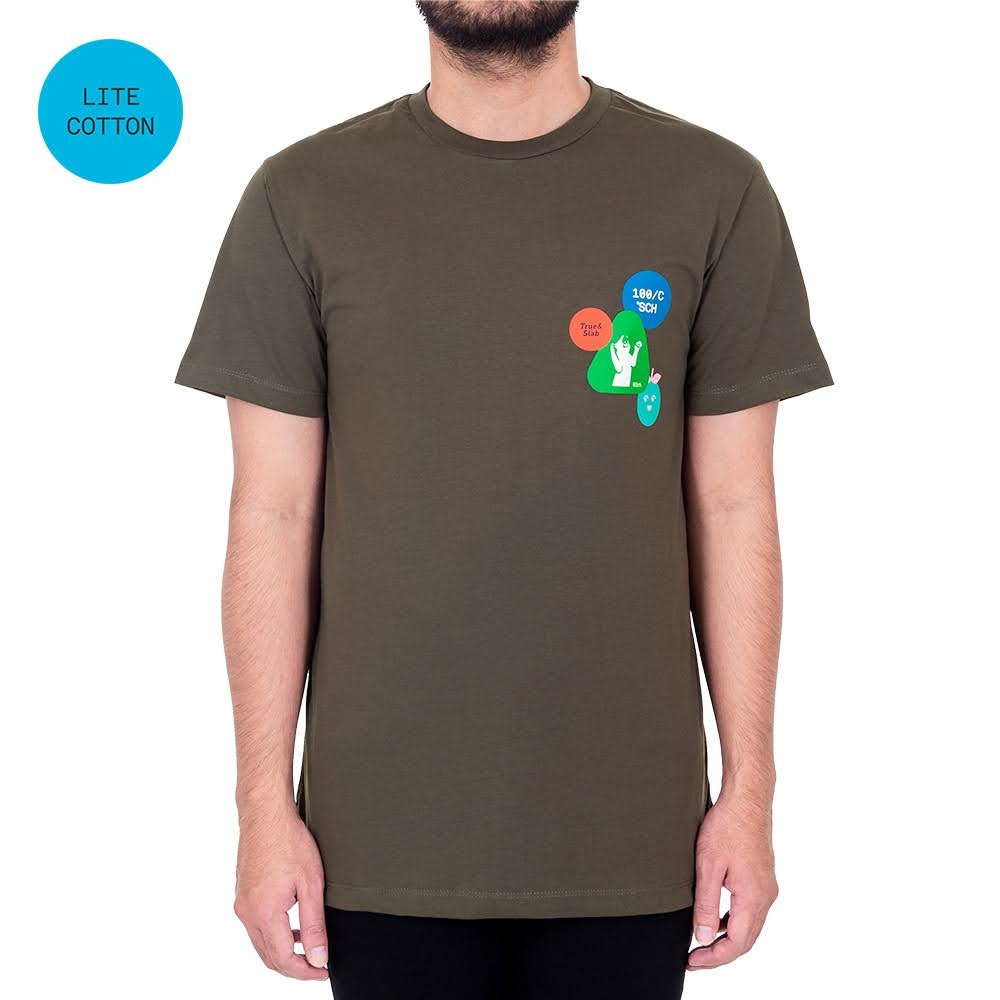 Sch Tshirt Stickit Ss Olive Green