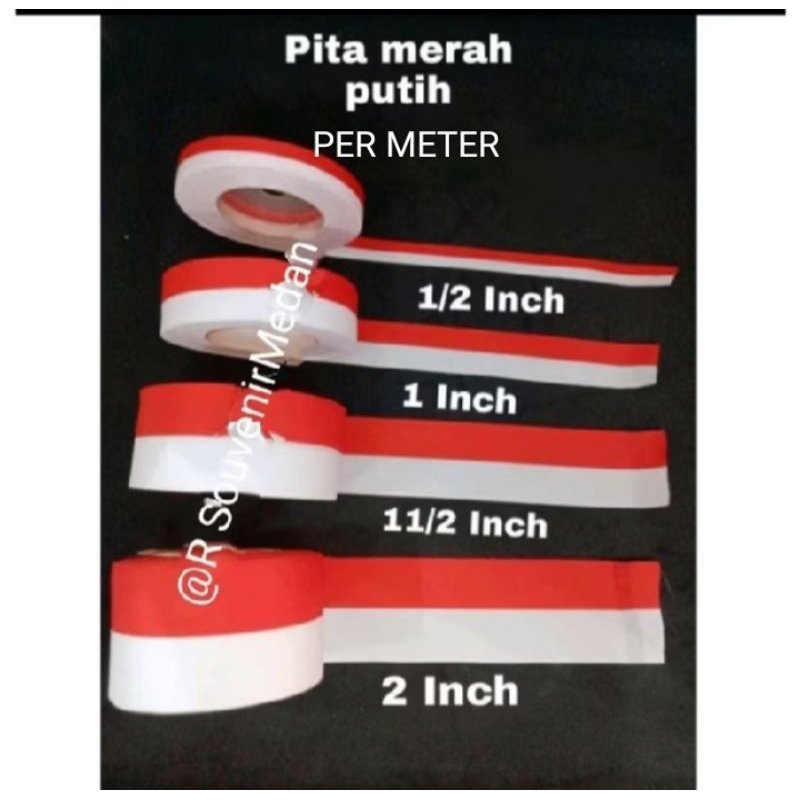 

PITA MERAH PUTIH PER METER/pita satin merah putih/pita 17 agustus/pita dekorasi