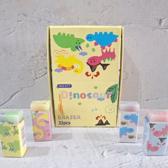 

(32/36 Pcs) Penghapus Dino/Fancy Mix
