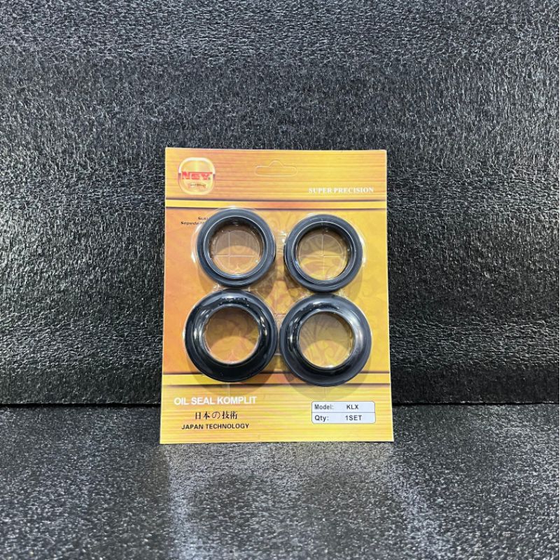 Seal Shock Depan Seal Shock Up Side Down KLX BF & D-Tracker Seal Tutup Shock Set 4pcs NGY