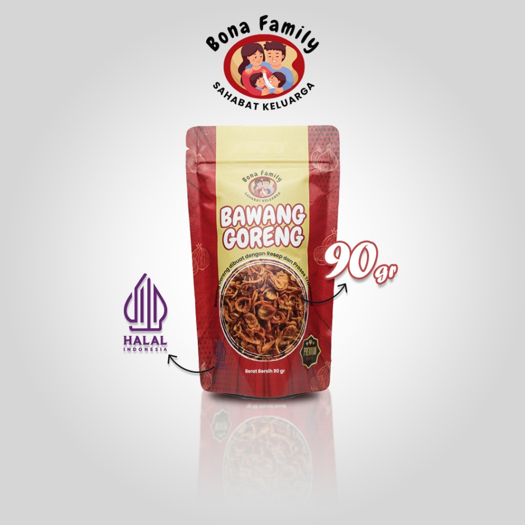 

Bona Family Bawang Goreng Asli Premium Non MSG Halal Tanpa Pengawet