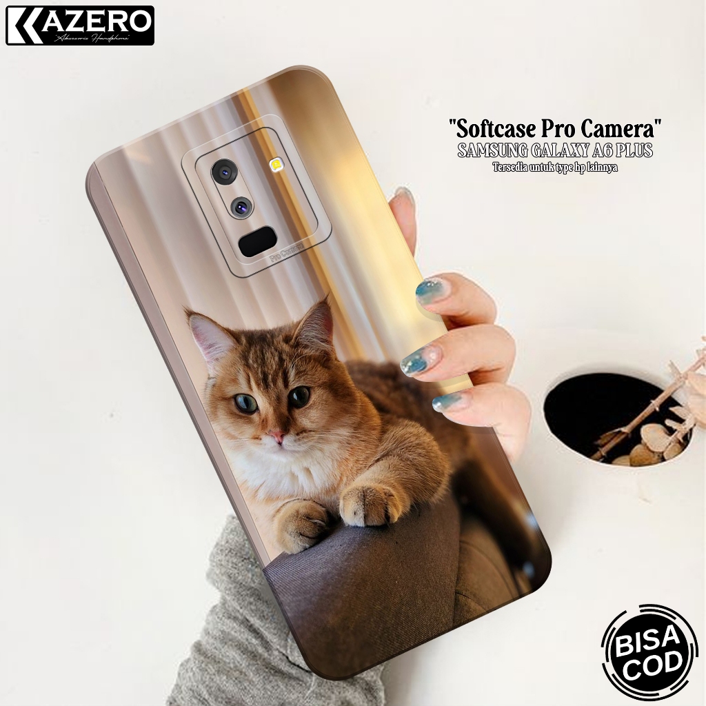 Case Hp Samsung Galaxy A6 PLUS - Case Kucing- Softcase Samsung A6 PLUS Terbaru - Casing Samsung A6 P