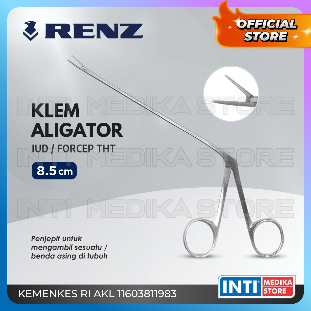 RENZ - Removal Alligator Klem Aligator Forcep Telinga THT Hidung
