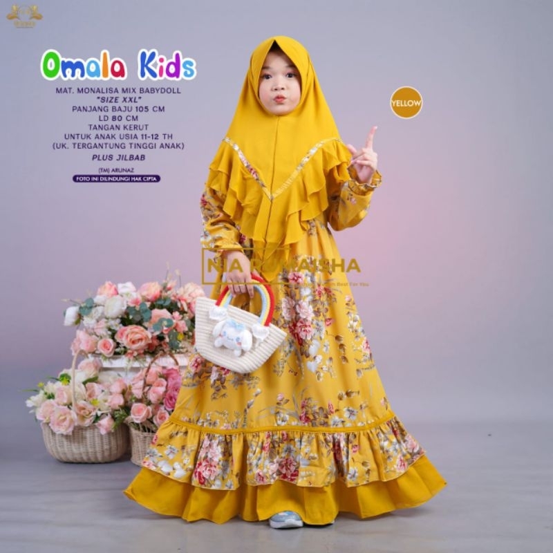 GAMIS ANAK ZAHIDA, OMALA include jilbab