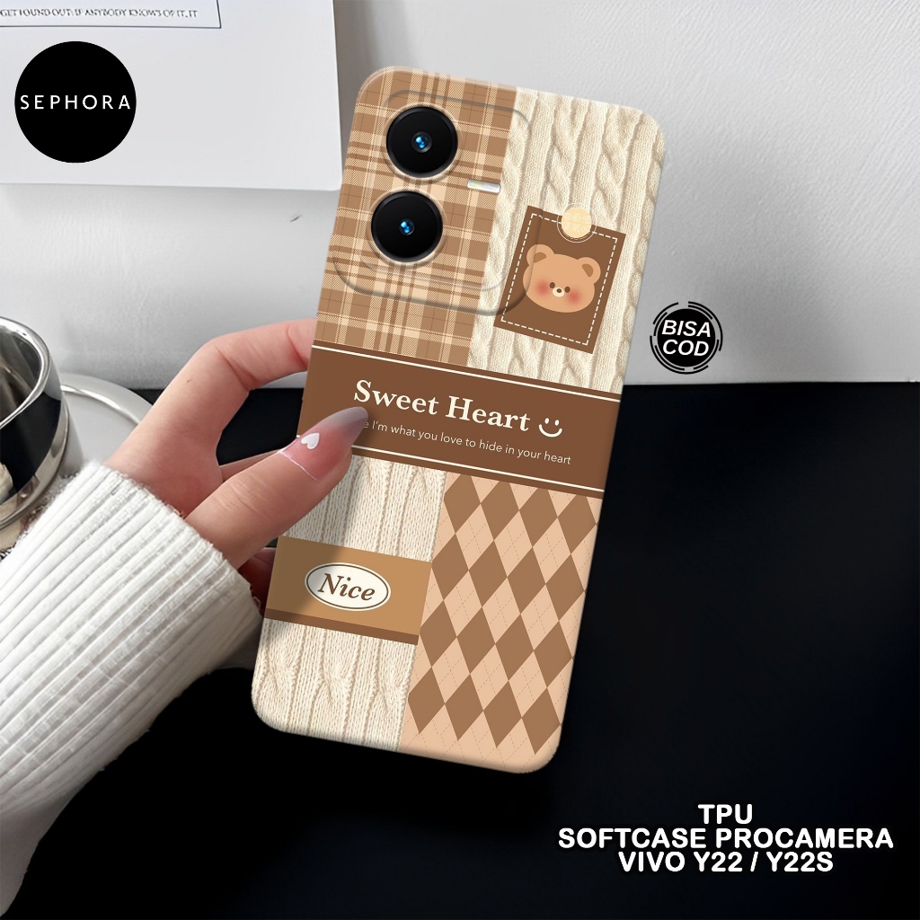 Softcase VIVO Y22 / Y22S Terbaru - Fashion Case Lucu - Case VIVO Y22 / Y22S - Case Pro Camera - Casi