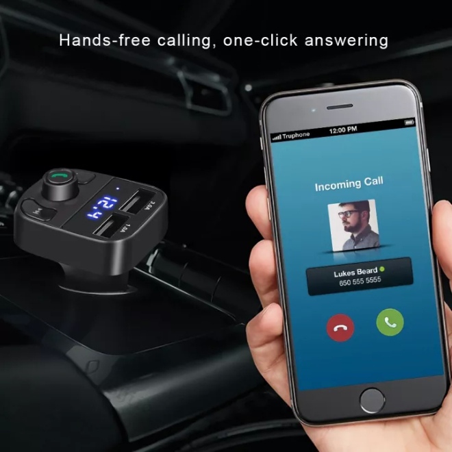 FM Transmitter Bluetooth Modulator Mobil Car Charger Dual X8 FM Transmitter Bluetooth Modulator Mobi