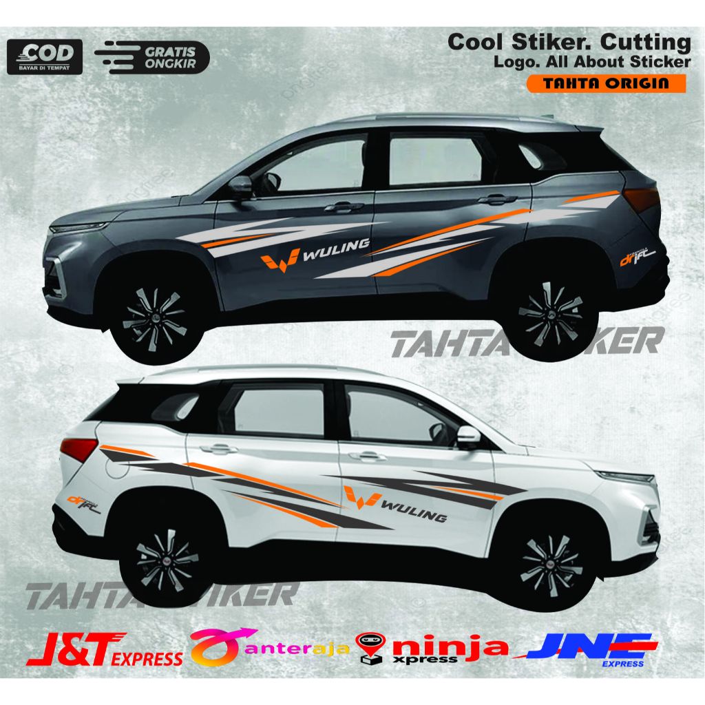 [PROMO]Sticker wuling almaz sticker stiker mobil almaz sticker bodi samping almaz