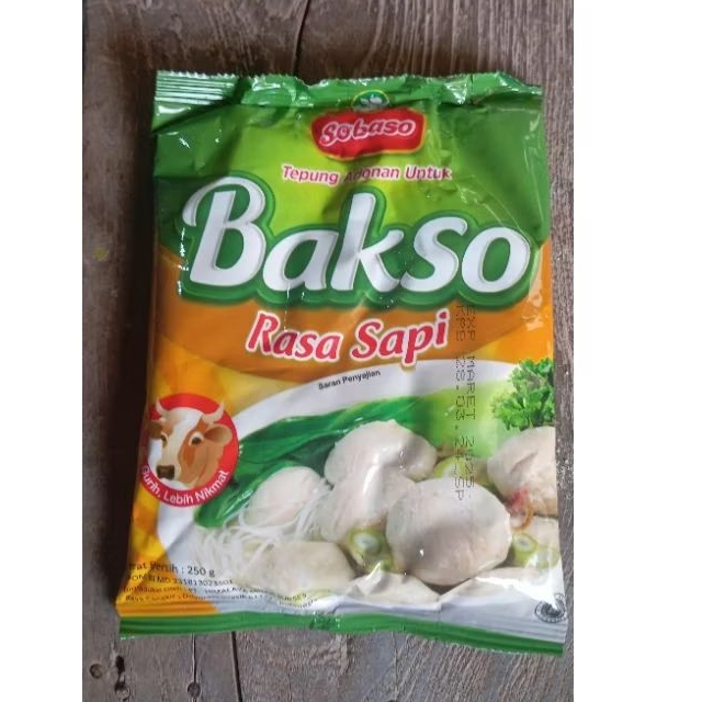 

sobaso tepung adonan bakso rasa sapi 250g