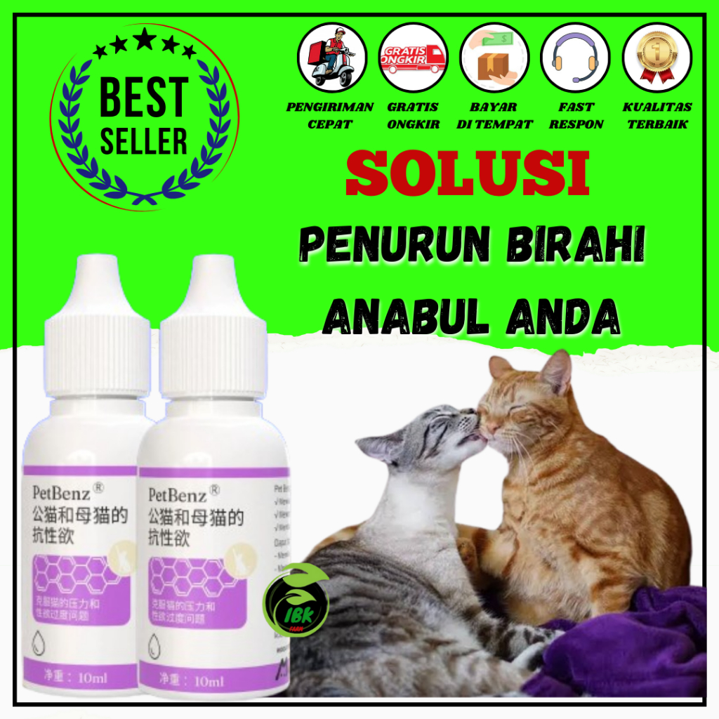 Libido Drops Obat Penurun Birahi Libido Kucing Jantan Betina INBEKEN