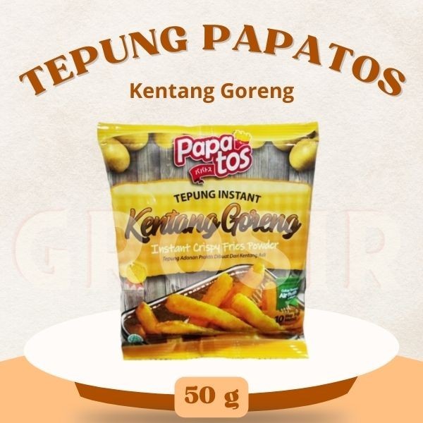 

Tepung Instan / Papatos Kentang Goreng / Tepung Kentang Adonan Praktis 50 Gr / Halal