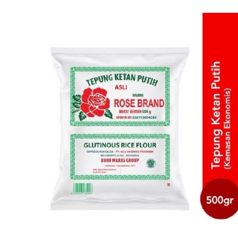 

tepung ketan rose brand 500 gram