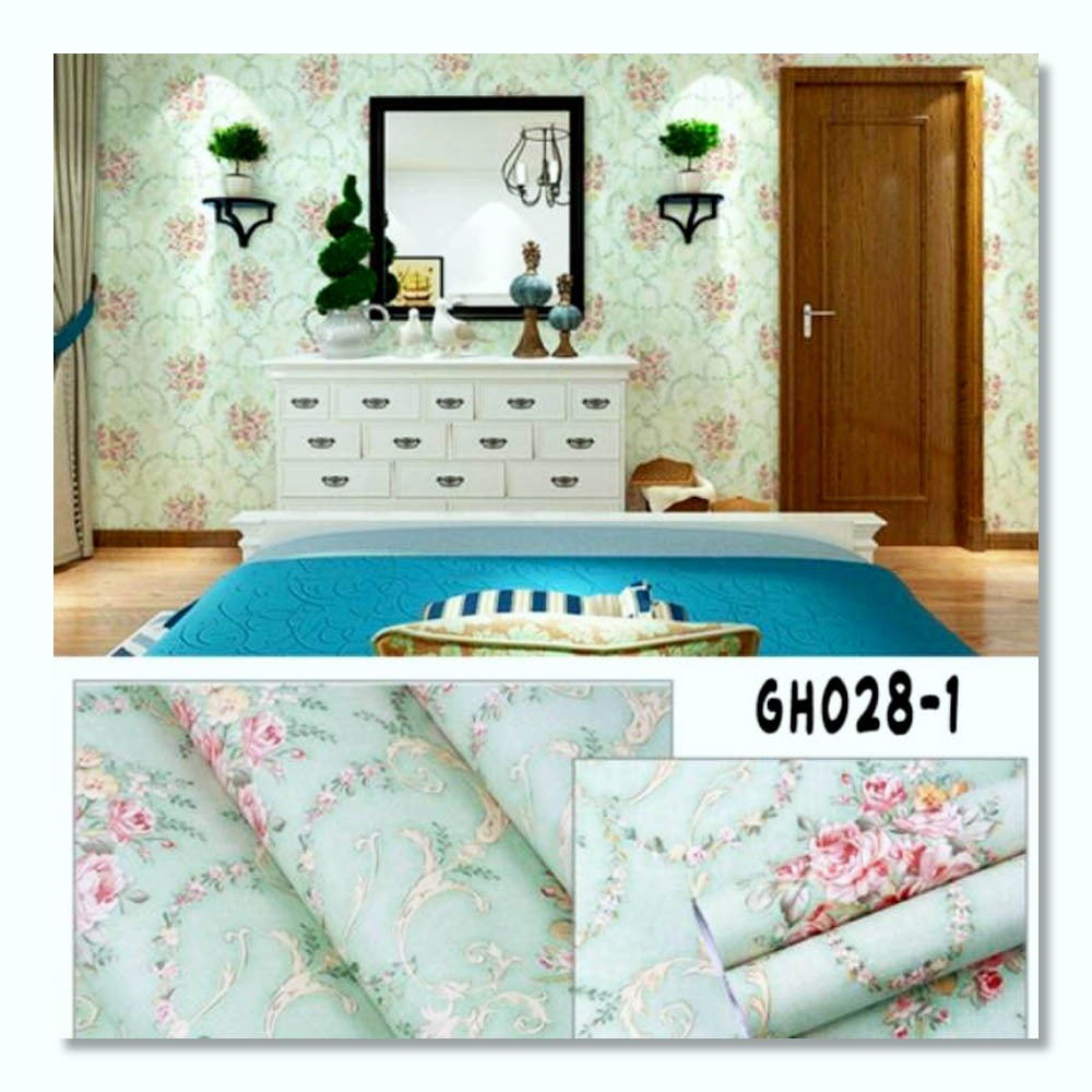 Paket Super Paket 8 Roll Wallpaper sticker Dinding SOOKU ORANGE Grade A KCT