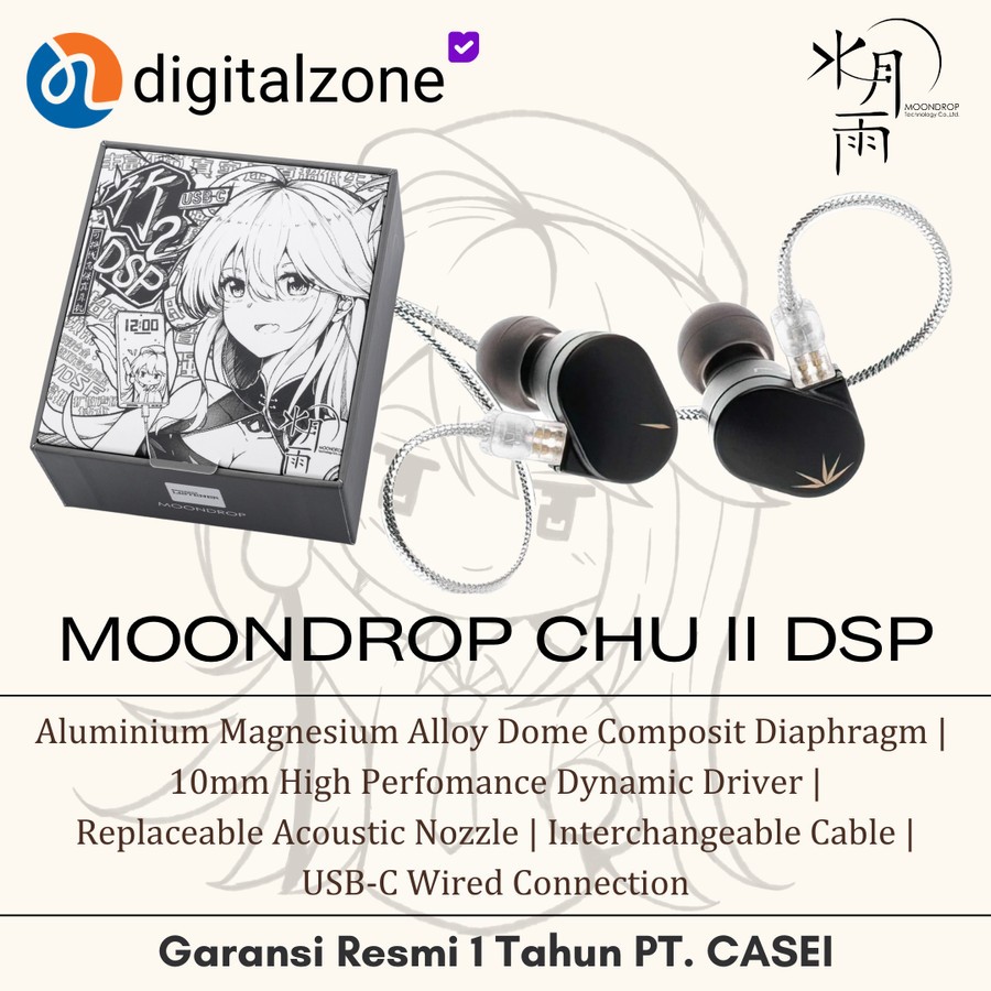 Moondrop CHU II DSP IEM Garansi Resmi CASEI - Moondrop Chu 2 DSP