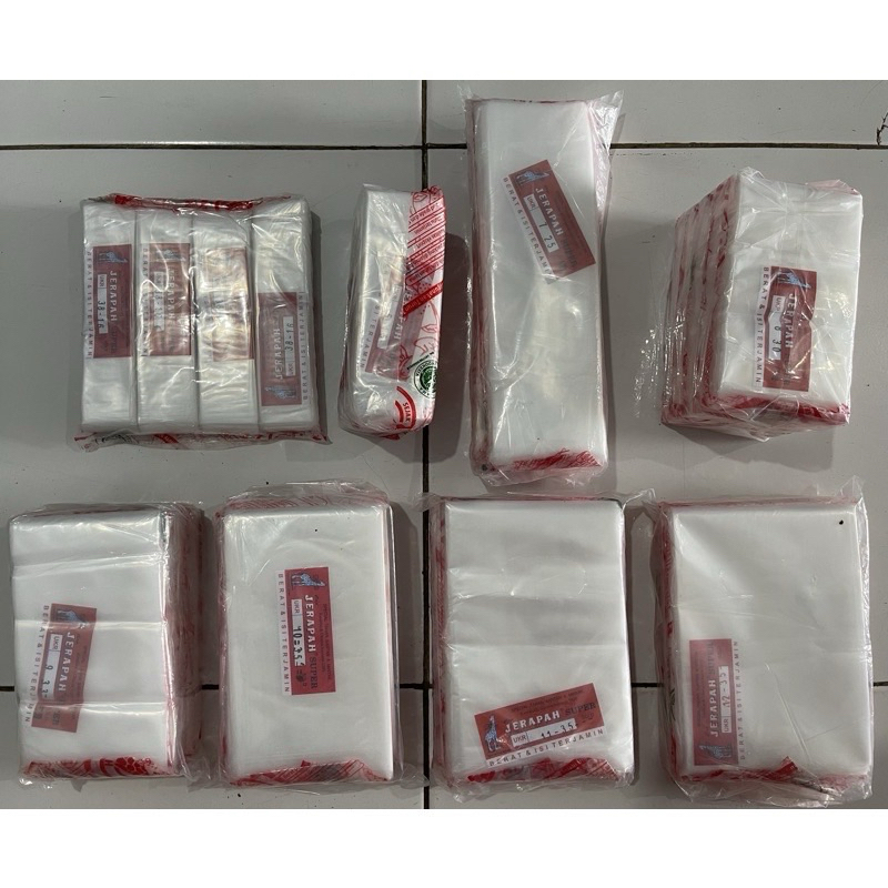 Plastik Es Jerapah / PE Jerapah PER PAK ISI 5 Bungkus