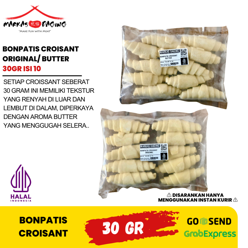 

BONPATIS CROISANT ORIGINAL/BUTTER 30 GR isi 10