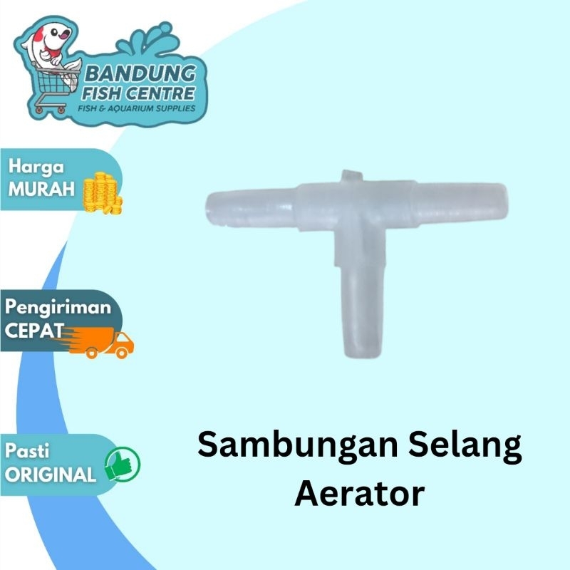 Sambungan Selang Aerator T Akuarium Sambungan Selang Gelembung T