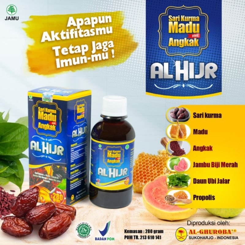 

Sari Kurma Madu Angkak Al Hijr 280gram