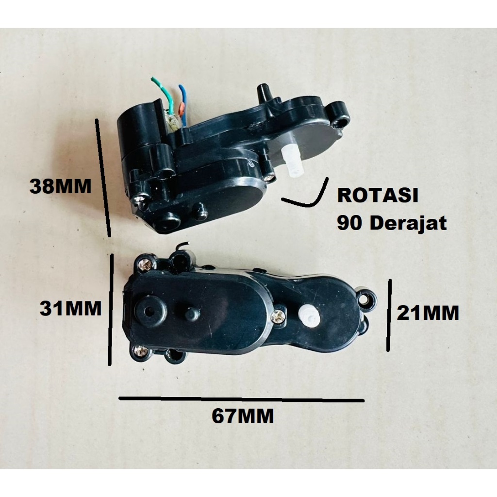 GEARBOX STIR MAINAN RC UNIVERSAL GEARBOX STIR PERAHU MOTOR MOBIL RC UNTIVERSAL
