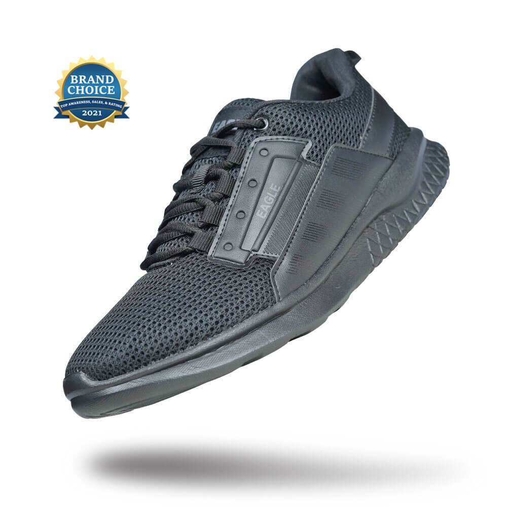 Sepatu EAGLE SPARTA - Hitam Hitam Running Shoes Original