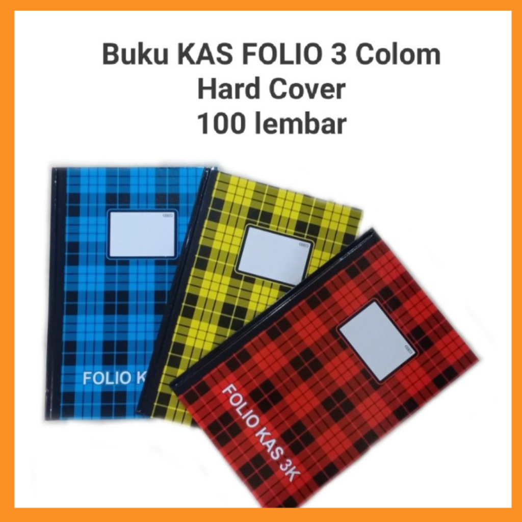 

KIKY Buku hard cover folio kas 3 kolom isi 100 lembar