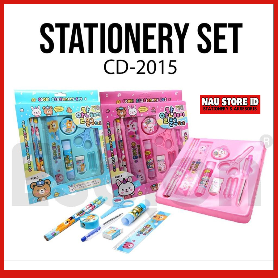 

Alat tulis set isi 10 pcs /Stationery set Fancy / Paket alat tulis 10in1 2015 - ATK - STATIONERY SET