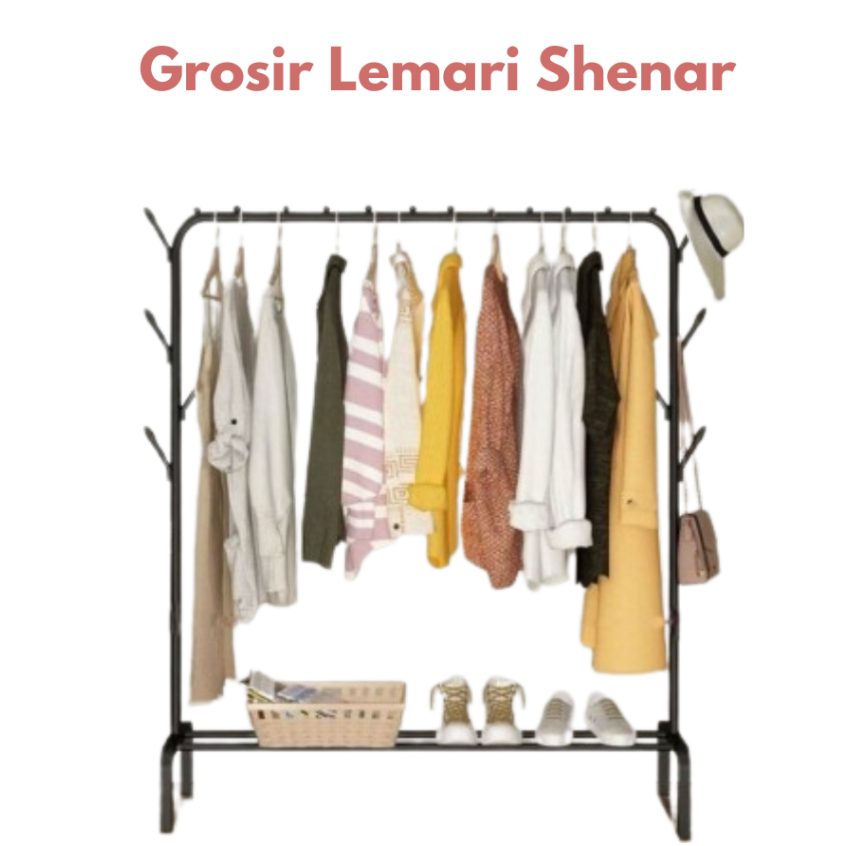 Gantungan Baju Besi Gawang Display Baju Fashion Pajangan Toko Gantungan Bigstand