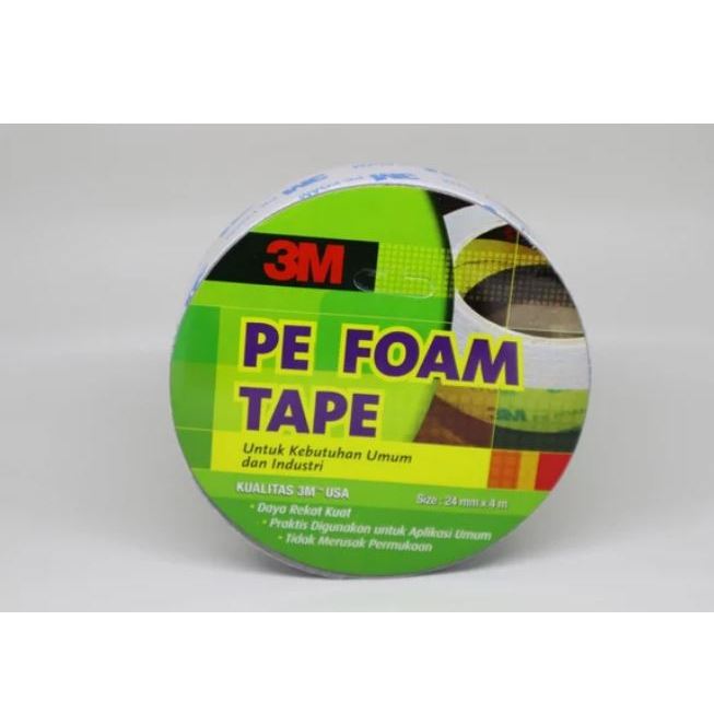 

DOUBLE TAPE BUSA 3M Pe Foam Tape 24mm x 4M ORIGINAL