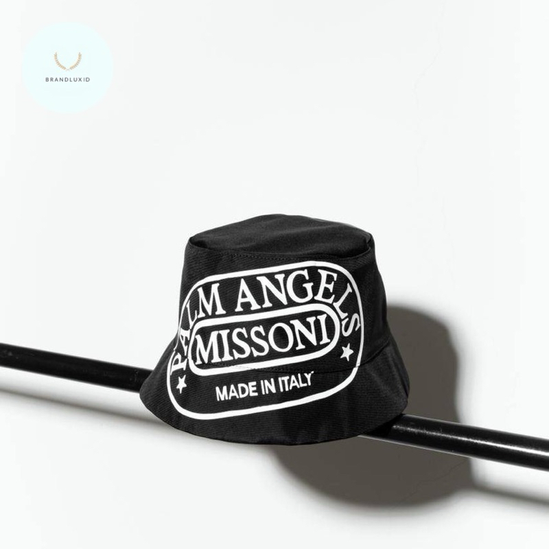 Palm Angels X Missoni logo print bucket cap