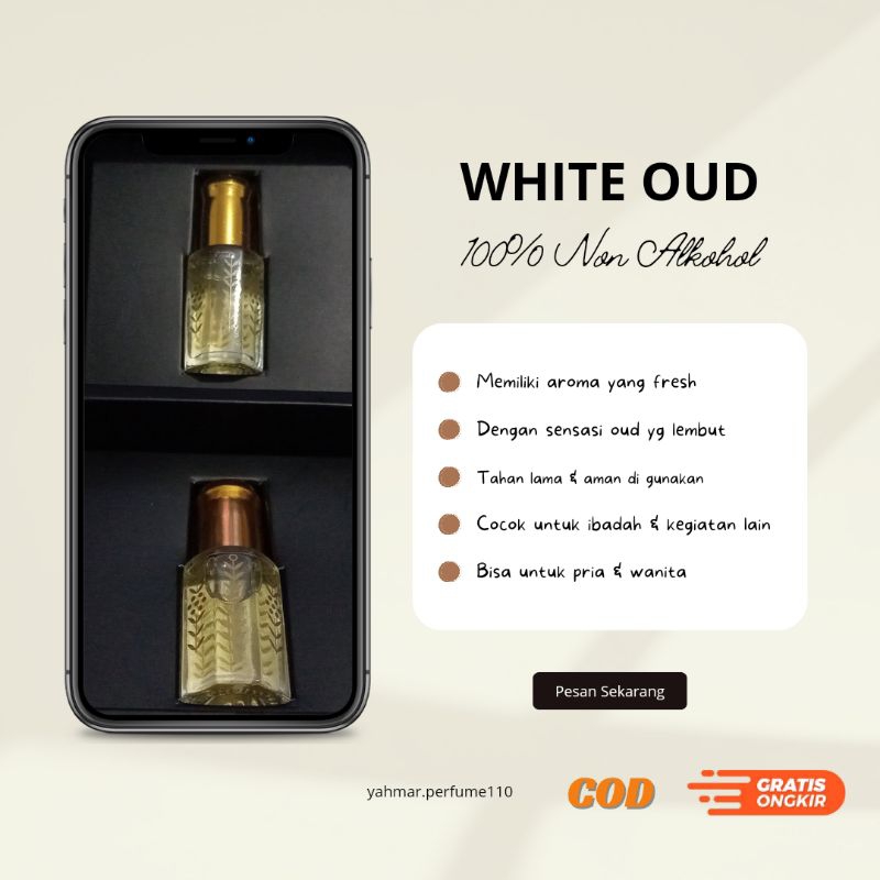 Parfum WHITE OUD GAHARU PUTIH