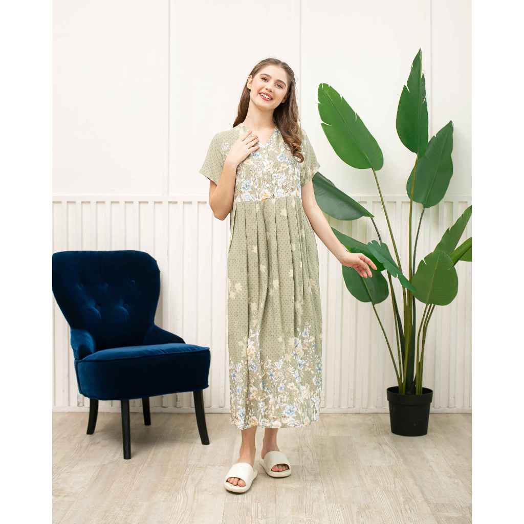 Daster Premium / khalifs.sleepwear / Zhara Green