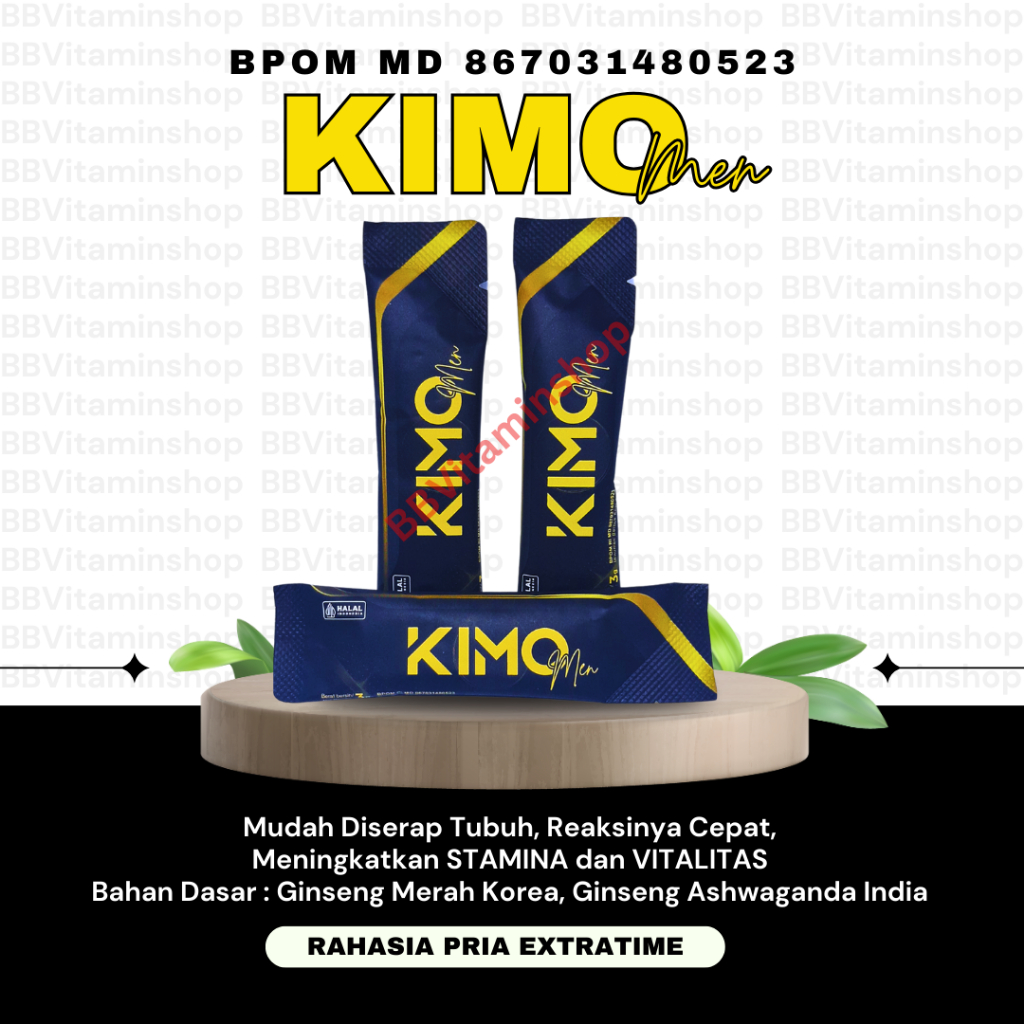 Obat Kuat Herbal Pria KIMO Sachet Original Tahan Lama Stamina Kuat BPOM RI MD 869031252367
