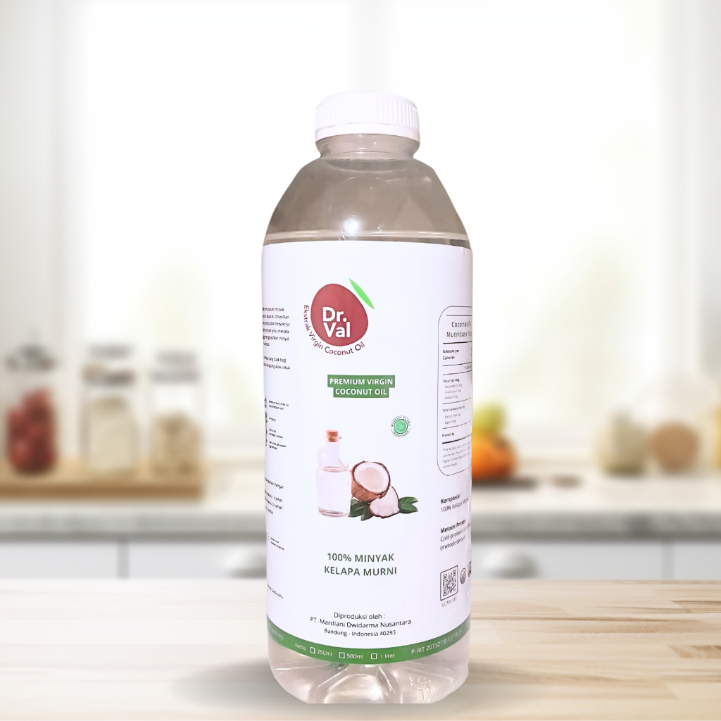 

PROMO Agustus Buy 1 Get 1 VCO Dr. Val 1 Liter Virgin Coconut Oil 100% Minyak Kelapa Murni Premium
