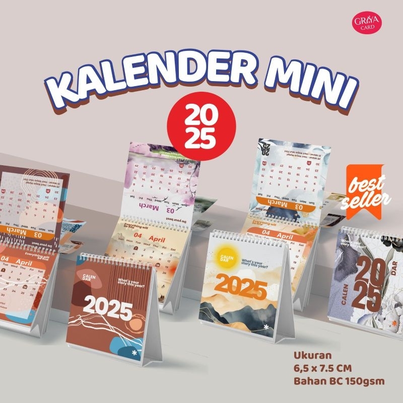 

KALENDER 2025 | KALENDER SUPER MINI | KALENDER AESTETIC | KALENDER MEJA 2025 | SOUVENIR KALENDER