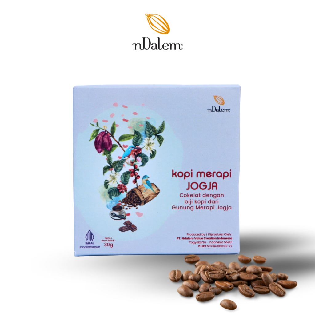

Cokelat nDalem Dark Chocolate Coffee Jogja Flavor | Coklat Rasa Kopi Merapi Yogyakarta 30gr