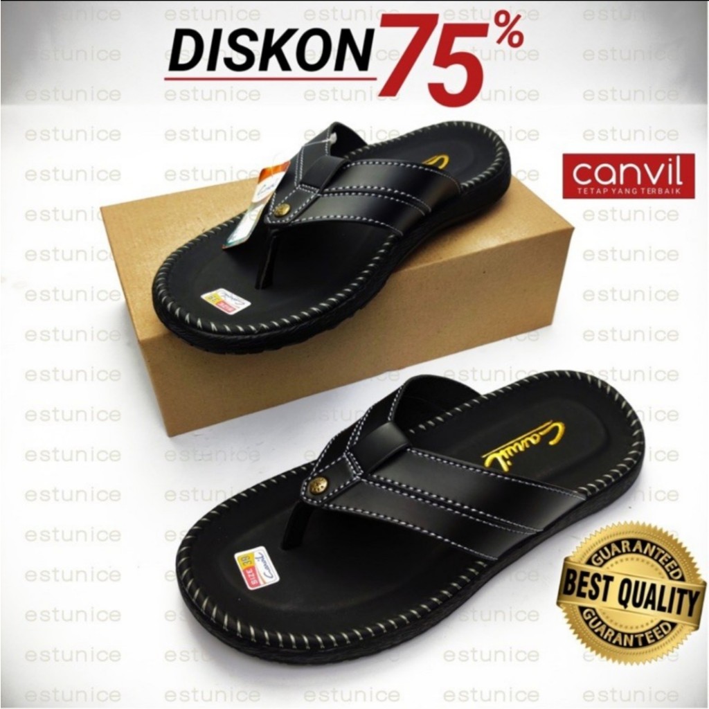 Sandal Jepit Pria Sandal Kulit Jepit Pria