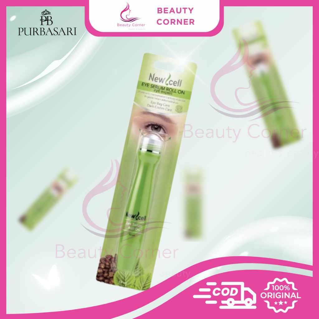 Purbasari New Cell Eye Serum Roll On - Serum Mata Anti Aging Anti Kerutan