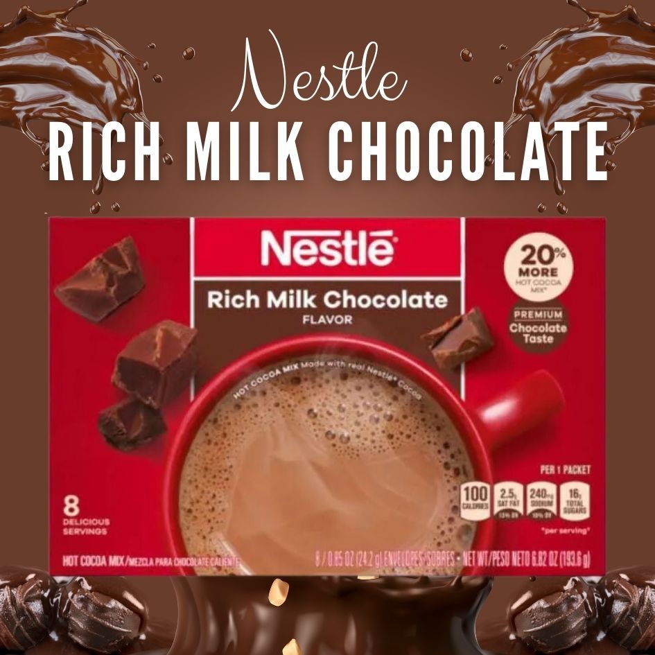 

Nestle Rich Milk Chocolate 193 g Minuman Rasa Coklat Import 1 Pak