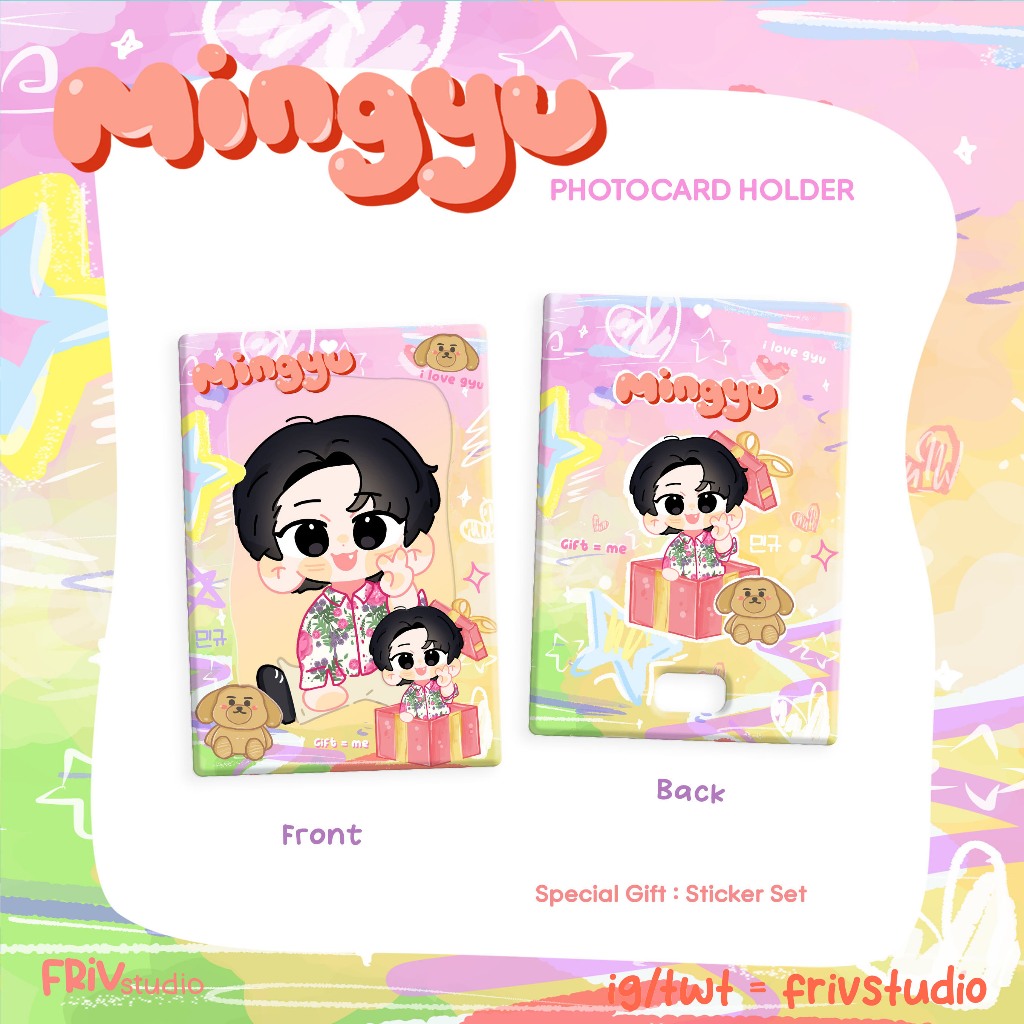 MINGYU SEVENTEEN PHOTOCARD HOLDER