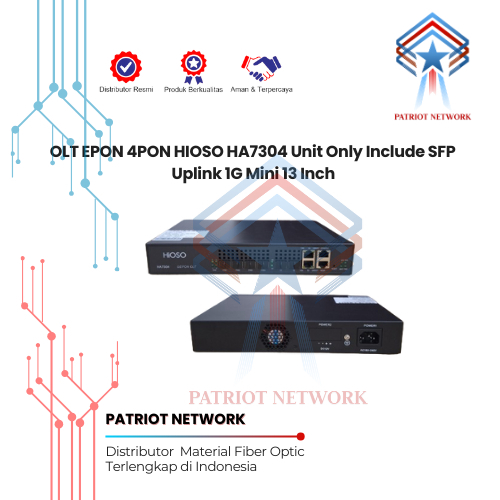 OLT EPON 4 PON HIOSO HA7304 uplink mini 13inc